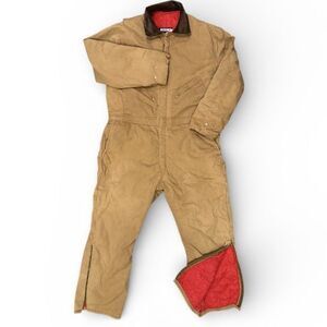 Vintage Walls Blizzard Pruf Quilt Lined Insulated Coveralls XXL Workwear Canvas